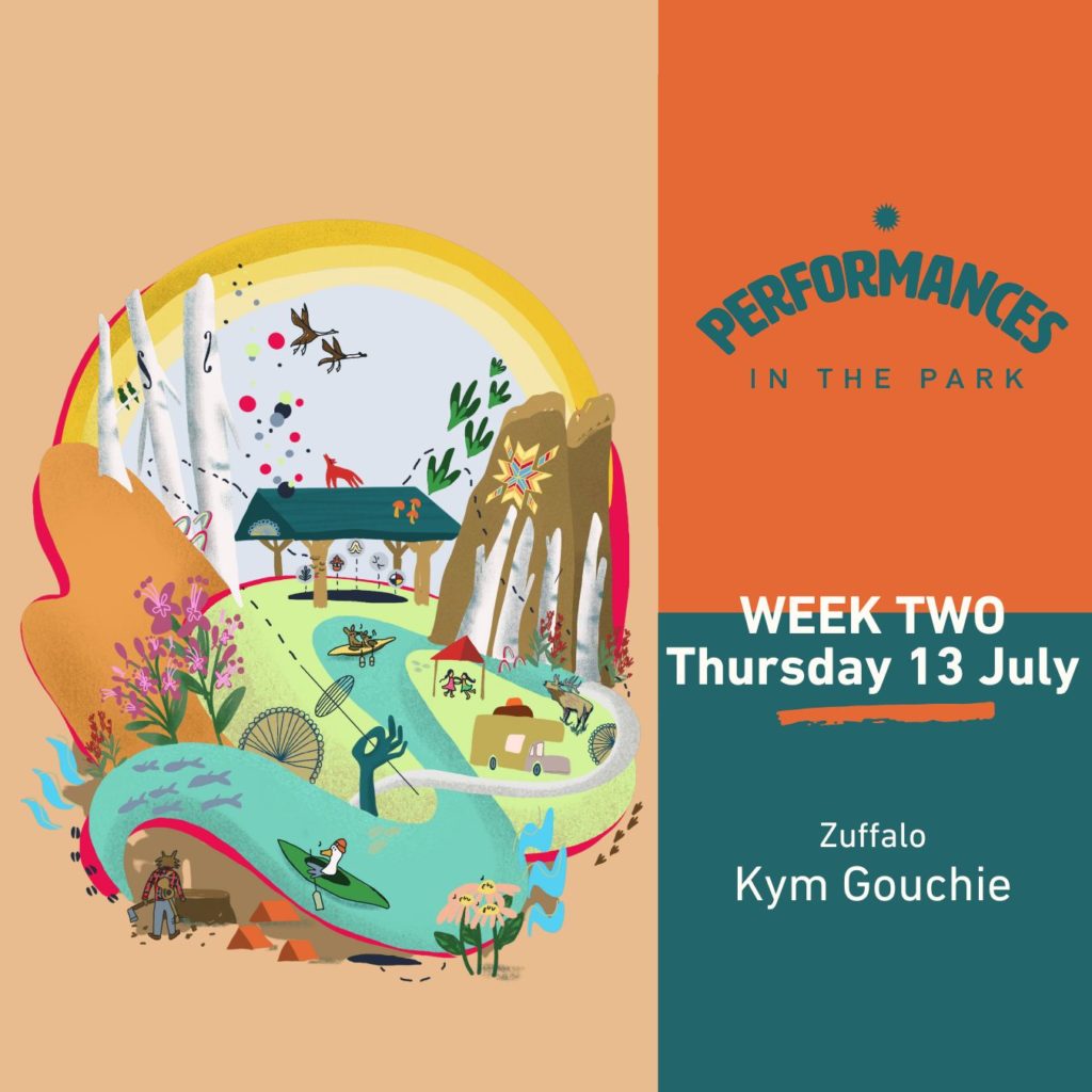 Performances in the Park graphic illustration of Boitanio Park